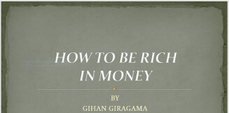 HOW TO BE RICHIN MONEY
