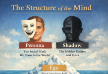 කාල් යුංග්ගේ පර්සෝනා (Persona) සහ ෂැඩෝ (Shadow) සංකල්ප, සිග්මන් ෆ්රොයිඩ්ගේ ඊගෝ (Ego) සහ ඉඩ් (Id) සංකල්ප සමඟ සැසඳීම